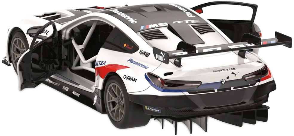 Jokomisiada Rastar 1:18 modelis BMW M8 GTE nuotoliniu būdu valdomam automobiliui