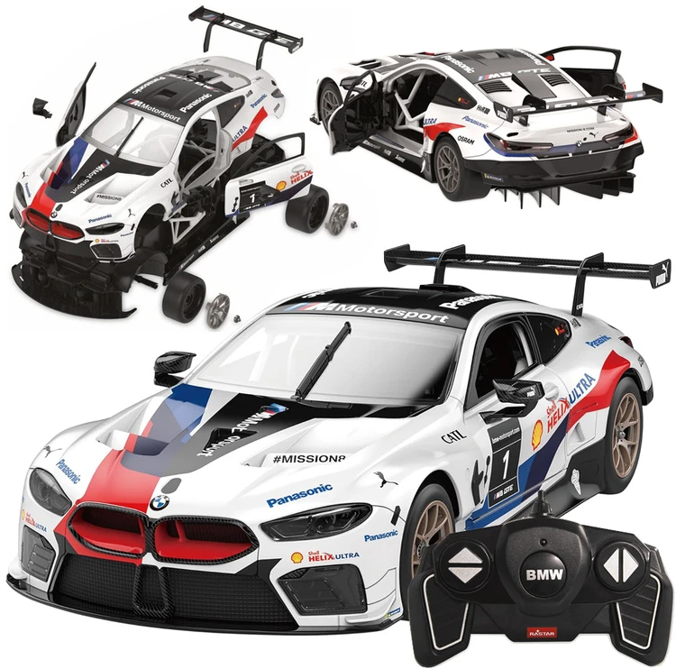 Jokomisiada Rastar 1:18 modelis BMW M8 GTE nuotoliniu būdu valdomam automobiliui