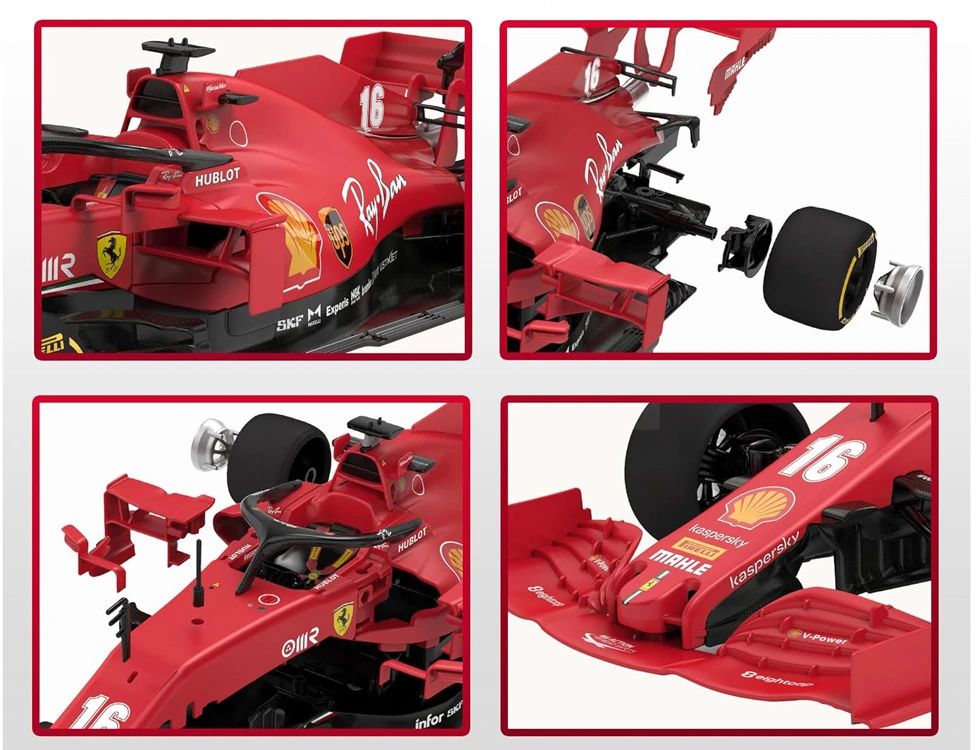 Jokomisiada Rastar Ferrari SF1000 1:16 nuotolinio valdymo modelio rinkinys