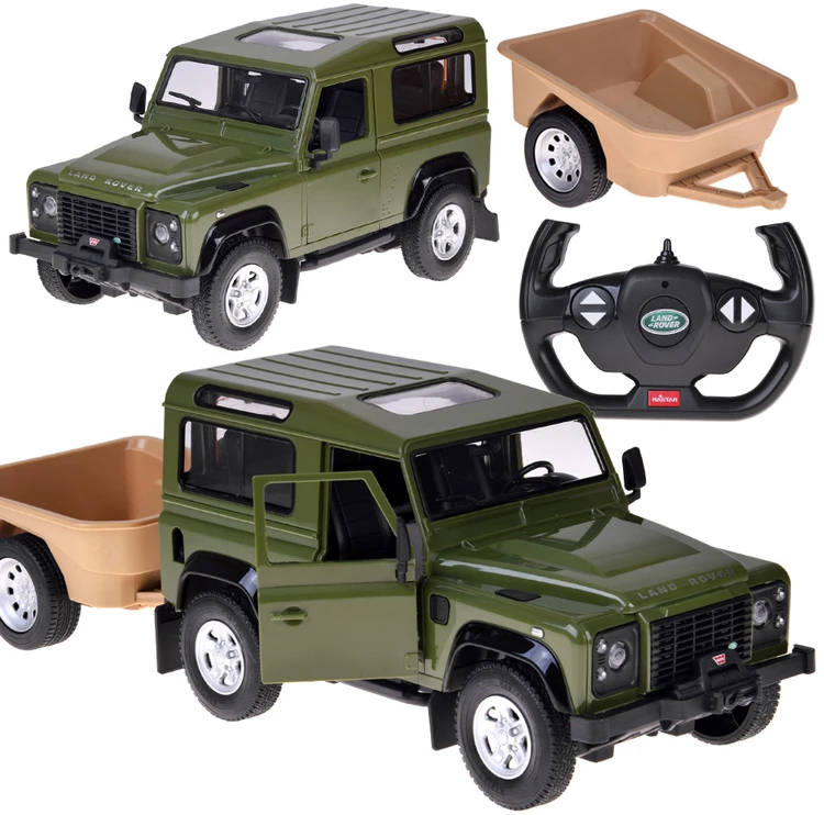 Jokomisiada Rastar nuotolinio valdymo automobilis Land Rover Defender 1:14 nuotolinio valdymo pultas su šviesomis RC0712