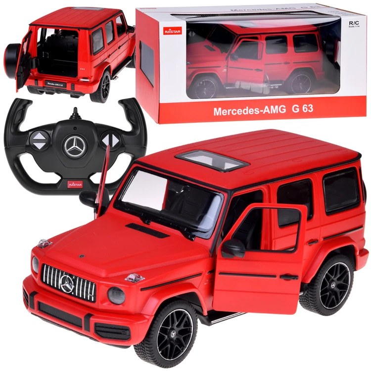 Jokomisiada Rastar nuotolinio valdymo automobilis Mercedes AMG G63 1:14 nuotolinio valdymo pultas + žibintai RC0710