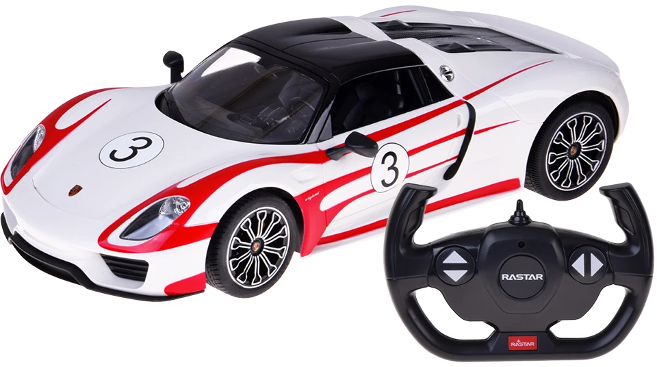 Jokomisiada Rastar nuotolinio valdymo automobilis Porsche 918 Spyder 1:14 nuotolinio valdymo pultas su šviesomis