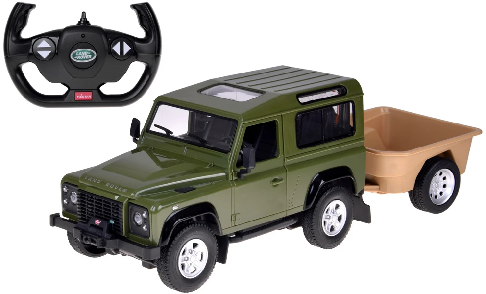 Jokomisiada Rastar nuotolinio valdymo automobilis Land Rover Defender 1:14 nuotolinio valdymo pultas su šviesomis RC0712