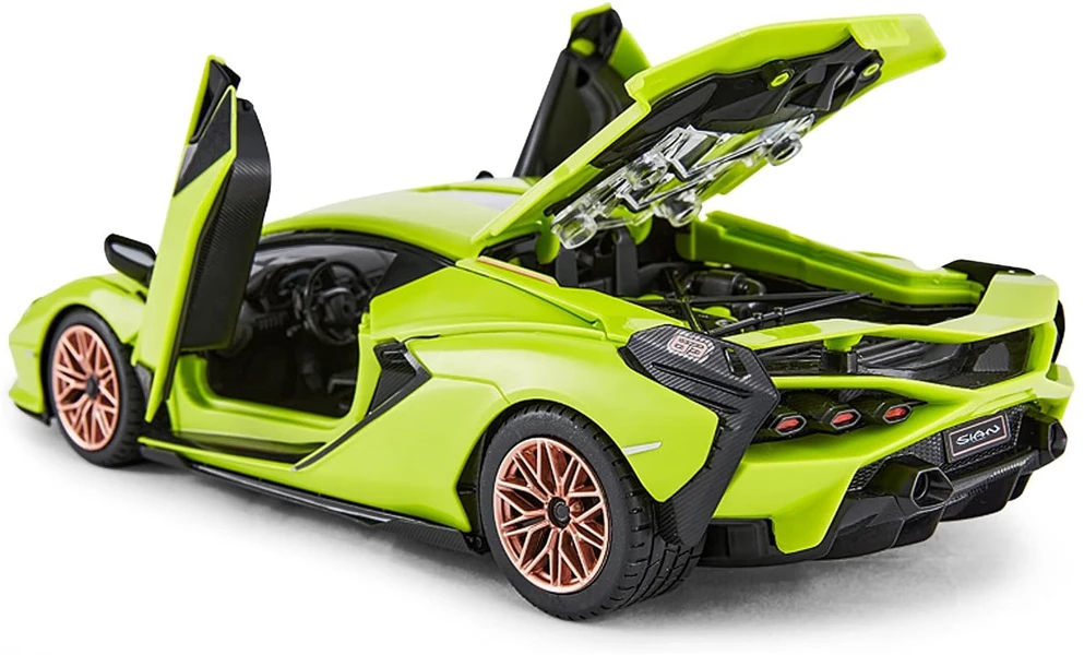 Jokomisiada Rastar 1:18 modelis Sian FKP37 nuotolinio valdymo automobiliui surinkti