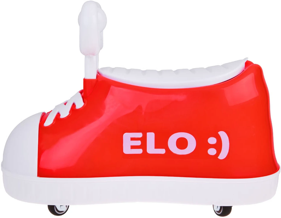 Jokomisiada Raudona SNEAKER Elo :) - RIDE ON batas Super besisukantis + muzika SP0813