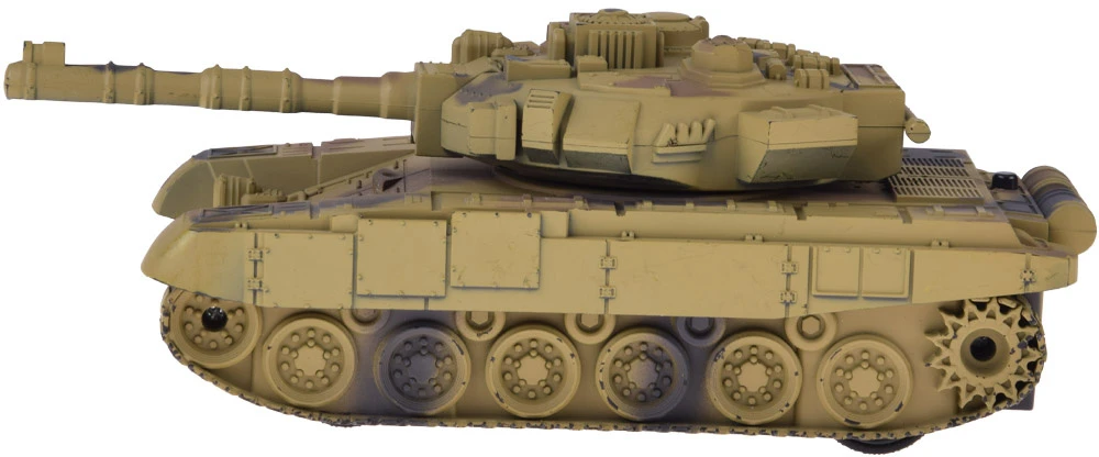 Jokomisiada RC Tank with Remote Control, Rotating Turret, Lights, Realistic Sound