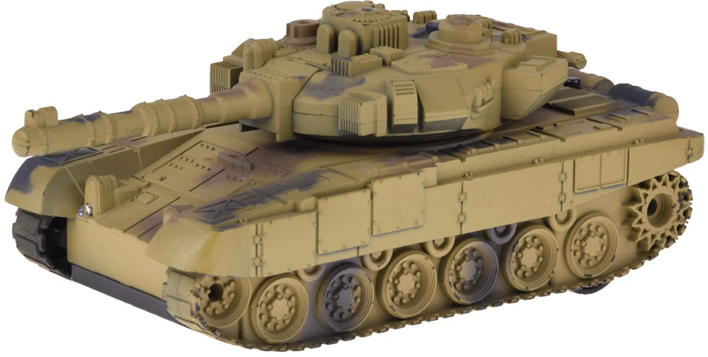 Jokomisiada RC Tank with Remote Control, Rotating Turret, Lights, Realistic Sound