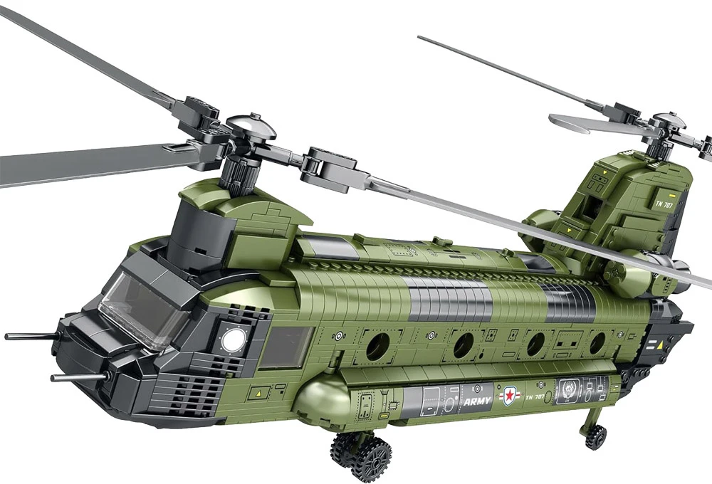 „Jokomisiada Reobrix“ licencijuoti statybiniai blokai CH-47 „Chinook“ sraigtasparnis, 1458 vnt. ZA5802
