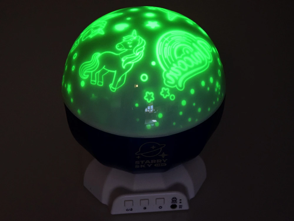 Jokomisiada RGB projektoriaus lempos dinozaurai „Unicorns Halloween 3“ modeliai Muzika