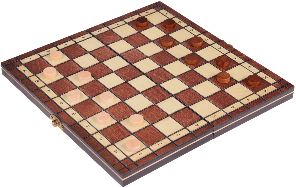 Jokomisiada RINKINYS 3in1 Medinis žaidimas šachmatų šaškės Backgammon dvipusė lenta GR0692