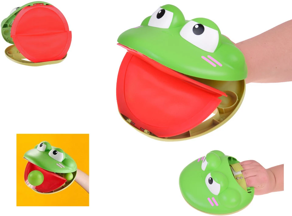 Jokomisiada Shooting glove with launcher x2 arcade game FROG + balls ZA5604
