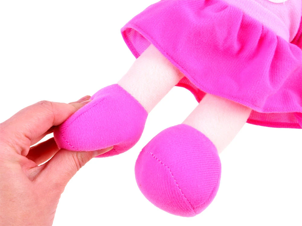 Jokomisiada Zuzia rag doll 33cm in a pink dress ZA3853