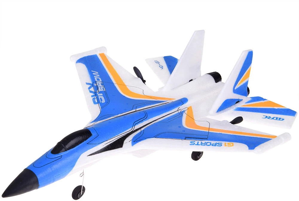 Jokomisiada „Sky Show Airplane“ – lengvas sulankstomas putplasčio lėktuvas su LED ir USB varikliu RC0721