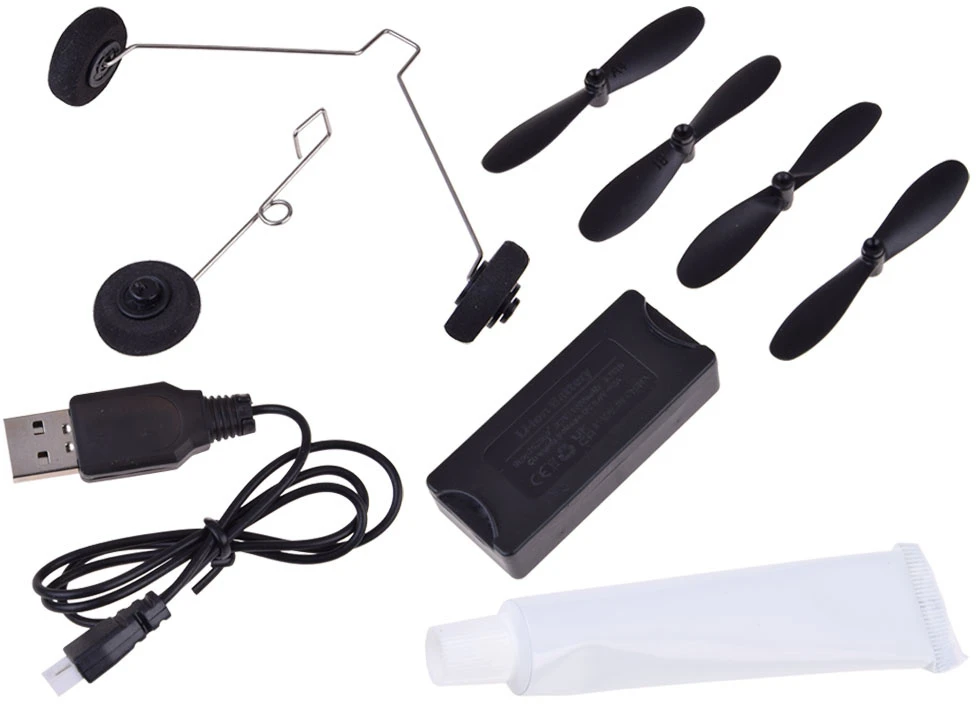 Jokomisiada „Sky Show Airplane“ – lengvas sulankstomas putplasčio lėktuvas su LED ir USB varikliu RC0721