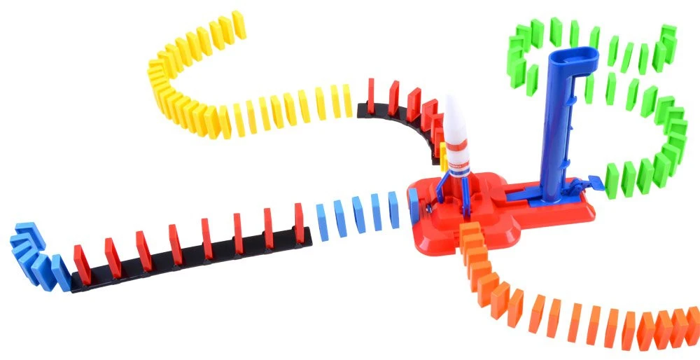 Jokomisiada kosminis Domino raketos edukacinis žaislas ZA3494