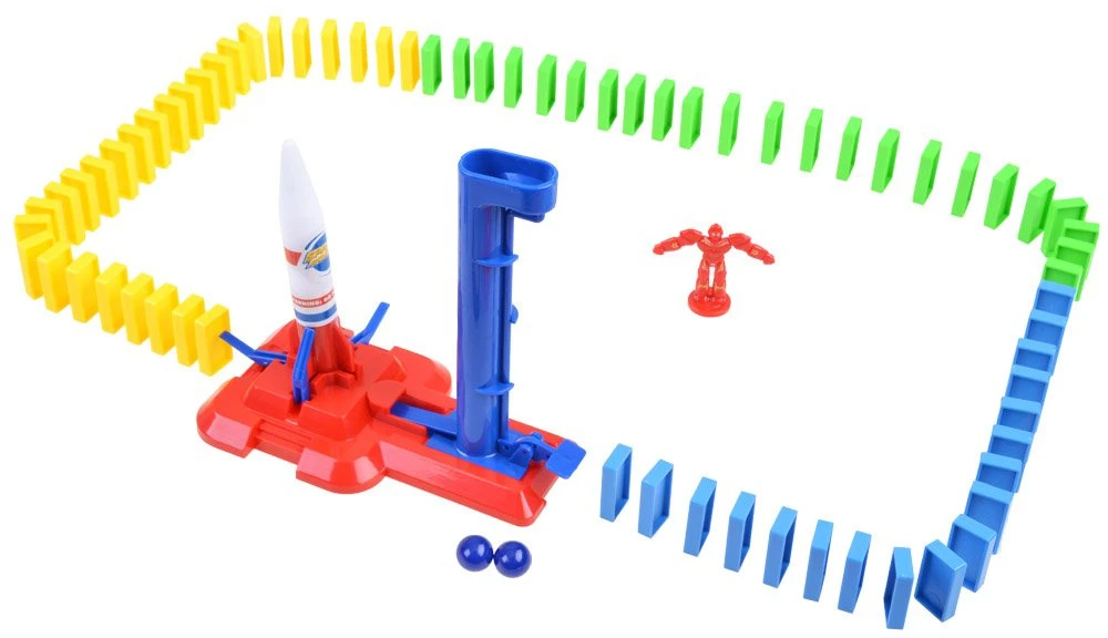 Jokomisiada kosminis Domino raketos edukacinis žaislas ZA3494