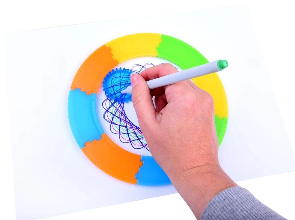 Jokomisiada Spirografų piešimo rinkinys CREATIVE spiralėms Piešimo priemonė TA0080