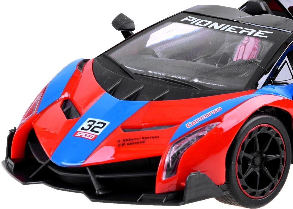 Jokomisiada sportinis automobilis su atidaromomis durelėmis + RC0583 nuotolinio valdymo pultas
