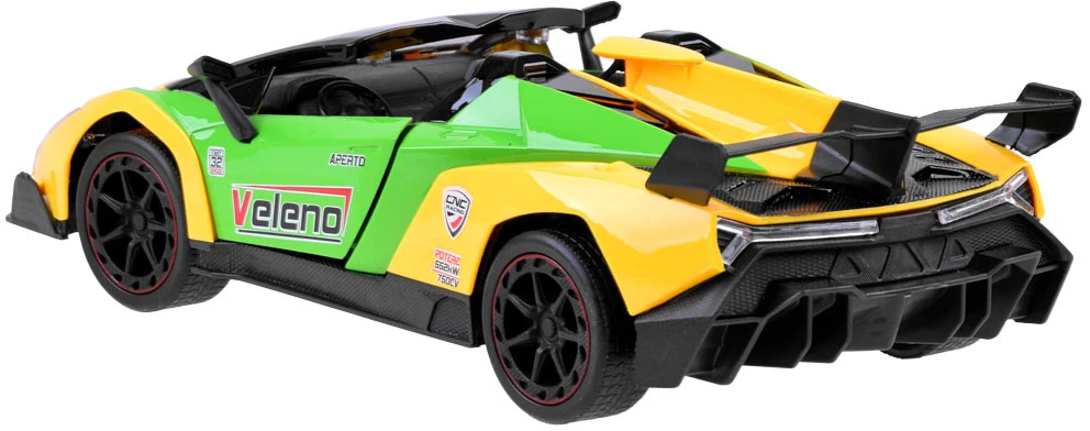 Jokomisiada sportinis automobilis su atidaromomis durelėmis + RC0583 nuotolinio valdymo pultas