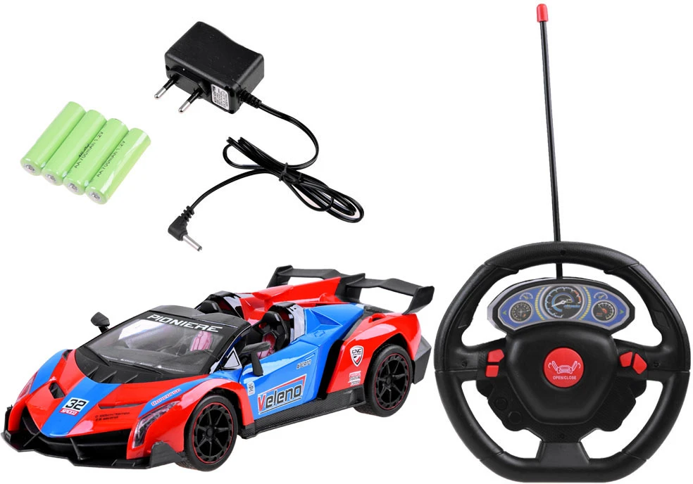 Jokomisiada sportinis automobilis su atidaromomis durelėmis + RC0583 nuotolinio valdymo pultas