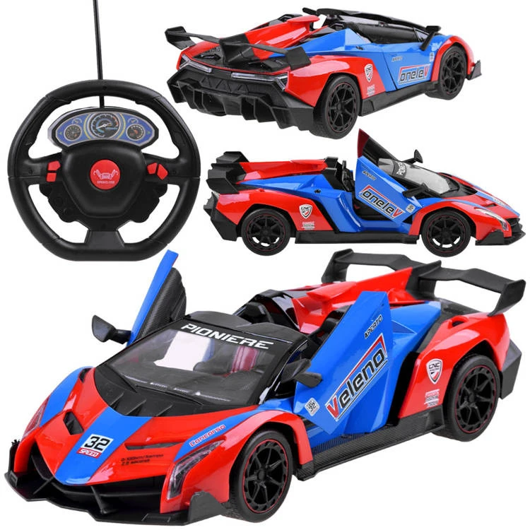 Jokomisiada sportinis automobilis su atidaromomis durelėmis + RC0583 nuotolinio valdymo pultas