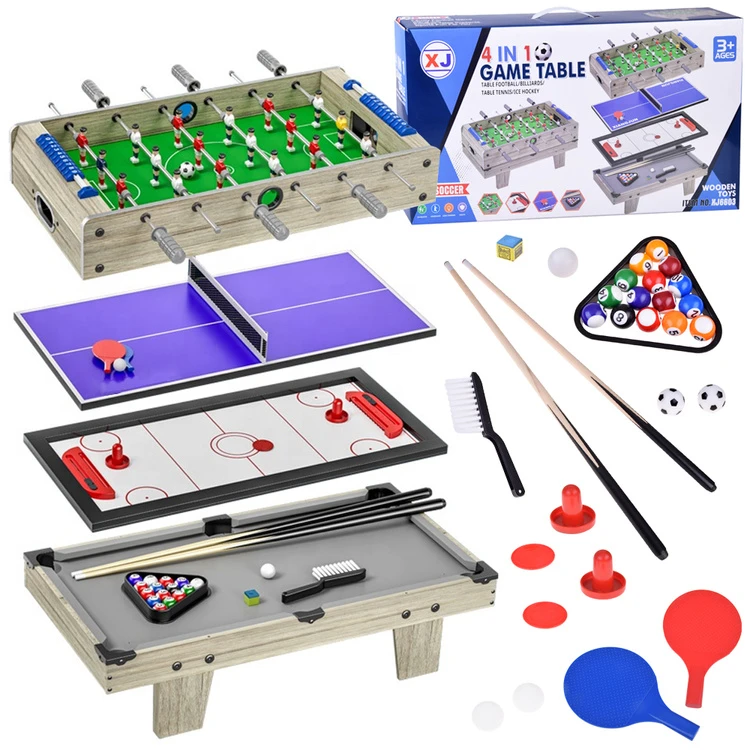 Jokomisiada Table football, air hockey, ping-pong, billiards 4 in 1 GR0770