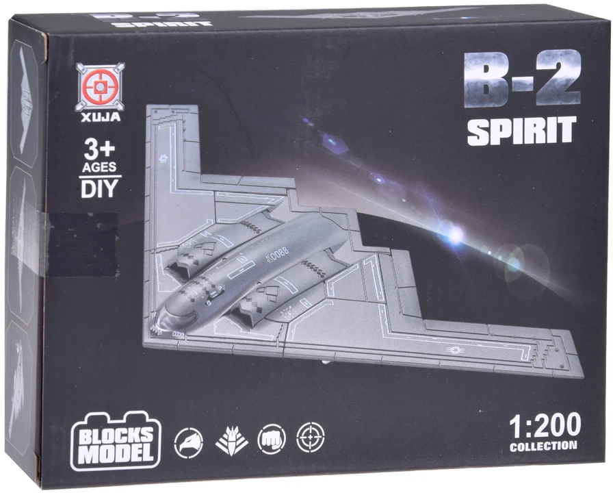 Jokomisiada Sukurkite legendinį B-2 Spirit bombonešio modelį Lėktuvas 1:200 ZA5025