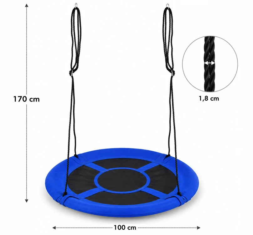 Jokomisiada Stork's Nest Swing ROUND diameter 100cm - max load 150kg SP0877