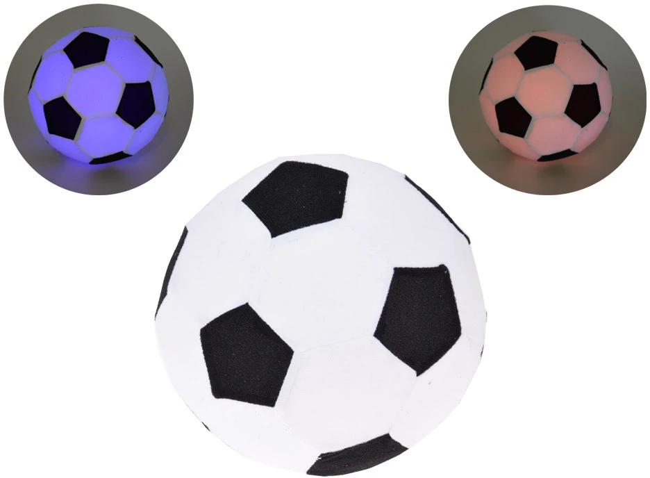 Jokomisiada futbolo kamuolys, šviečiantis, minkštas, guminis, ZA5598
