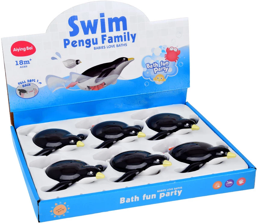 Jokomisiada Stretchy Penguin for bathing. Moves wings and paws ZA 5602