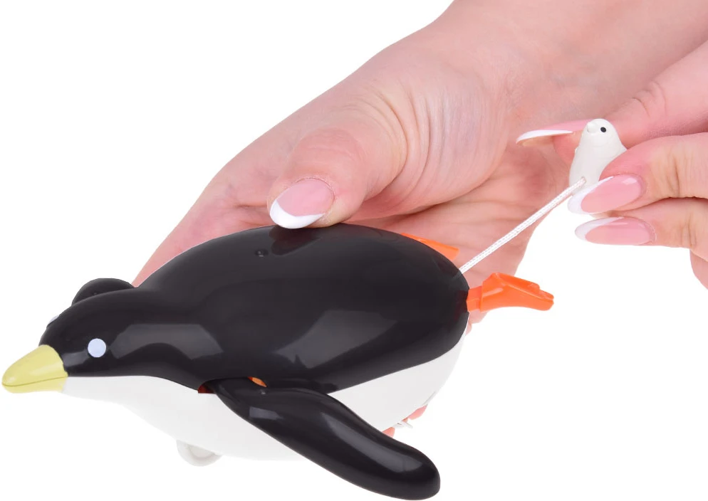 Jokomisiada Stretchy Penguin for bathing. Moves wings and paws ZA 5602