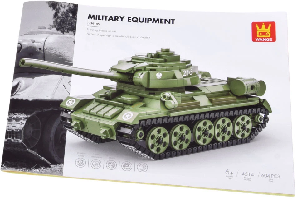 Jokomisiada Technical blocks T-34-85 TANK Polish modelis 604ele ZA5675