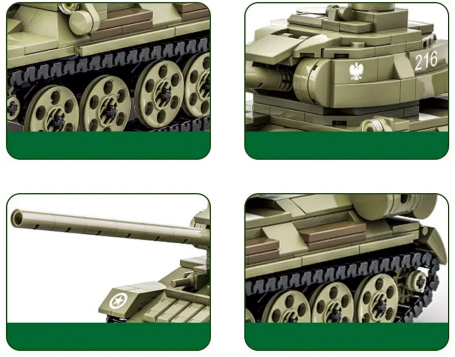 Jokomisiada Technical blocks T-34-85 TANK Polish modelis 604ele ZA5675