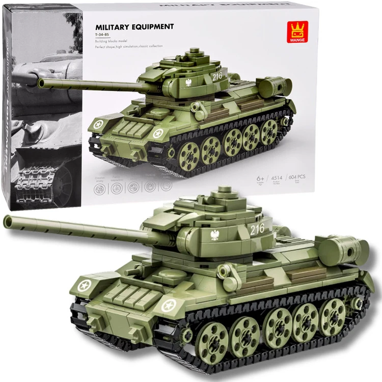 Jokomisiada Technical blocks T-34-85 TANK Polish modelis 604ele ZA5675