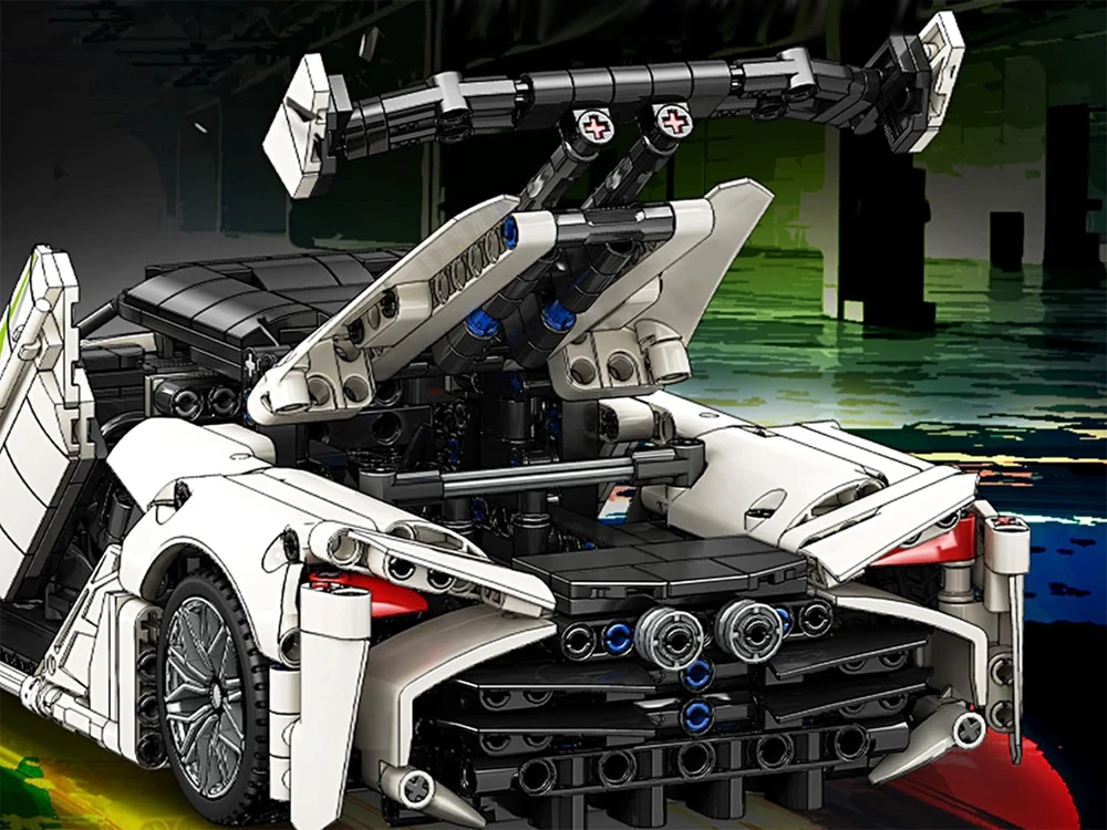 Jokomisiada Techniniai blokai 2 viename sportinis automobilis erdvėlaivis 1091ele ZA5731