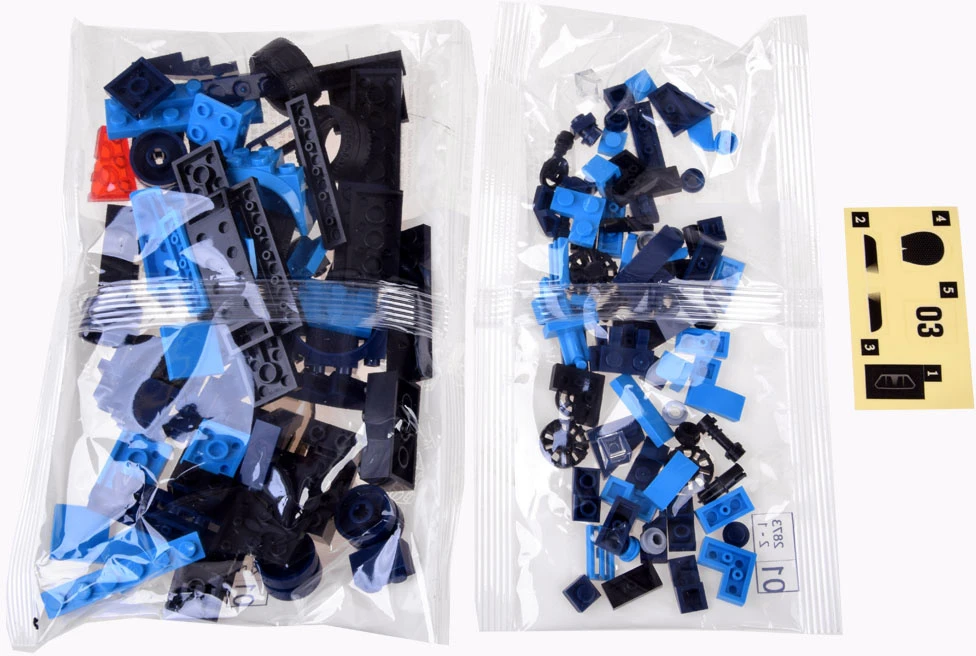 Jokomisiada Technical blocks Sports car Mėlynas 139-pieces + stickers ZA4288