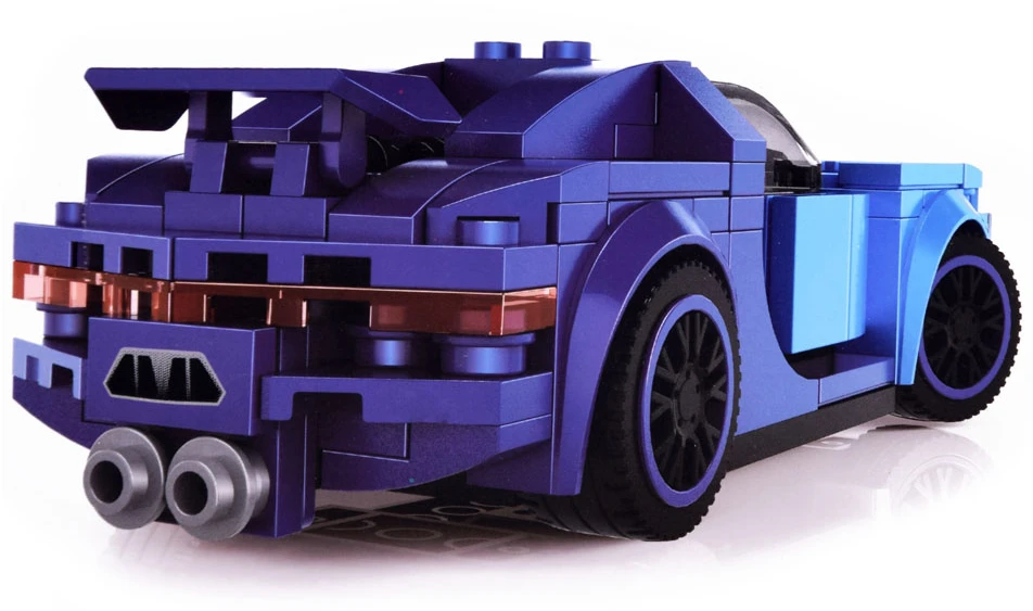 Jokomisiada Technical blocks Sports car Mėlynas 139-pieces + stickers ZA4288