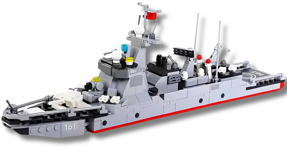 Jokomisiada Techniniai statybiniai blokai Wange Type 052D Destroyer Warship 376 vnt. ZA5673