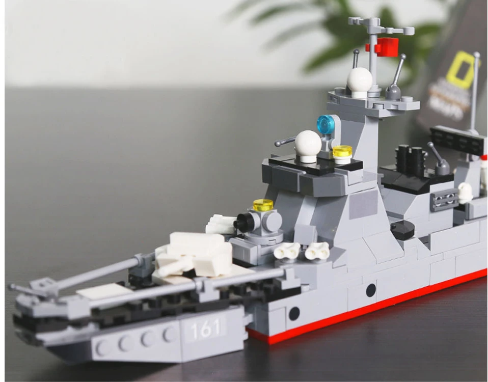 Jokomisiada Techniniai statybiniai blokai Wange Type 052D Destroyer Warship 376 vnt. ZA5673