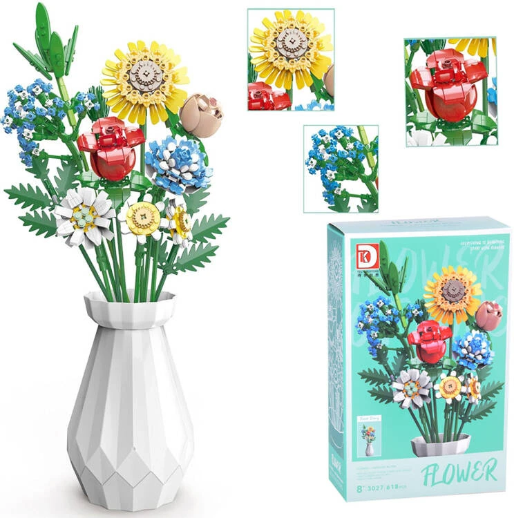 Jokomisiada Technical blocks Large bouquet of wild flowers ZA5461