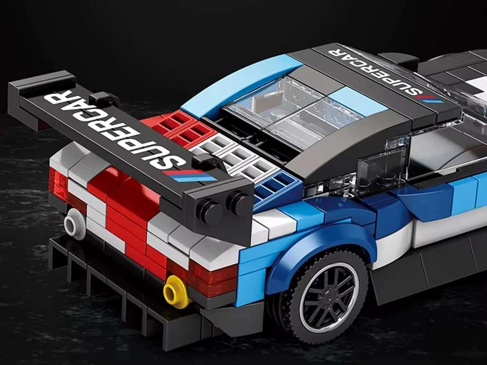 Jokomisiada Techniniai blokeliai Superauto RACING dažymas, spoileris 363 dalių ZA5780