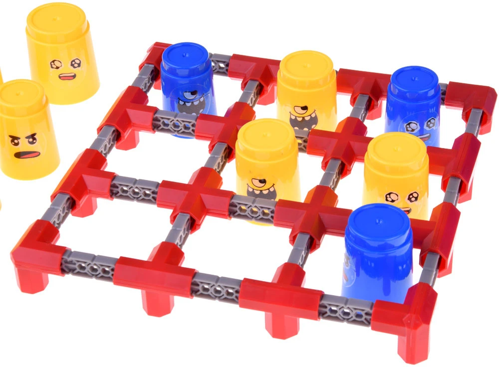 Jokomisiada 2in1 tic tac toe toe + žiedo metimo strateginis arkadinis žaidimas