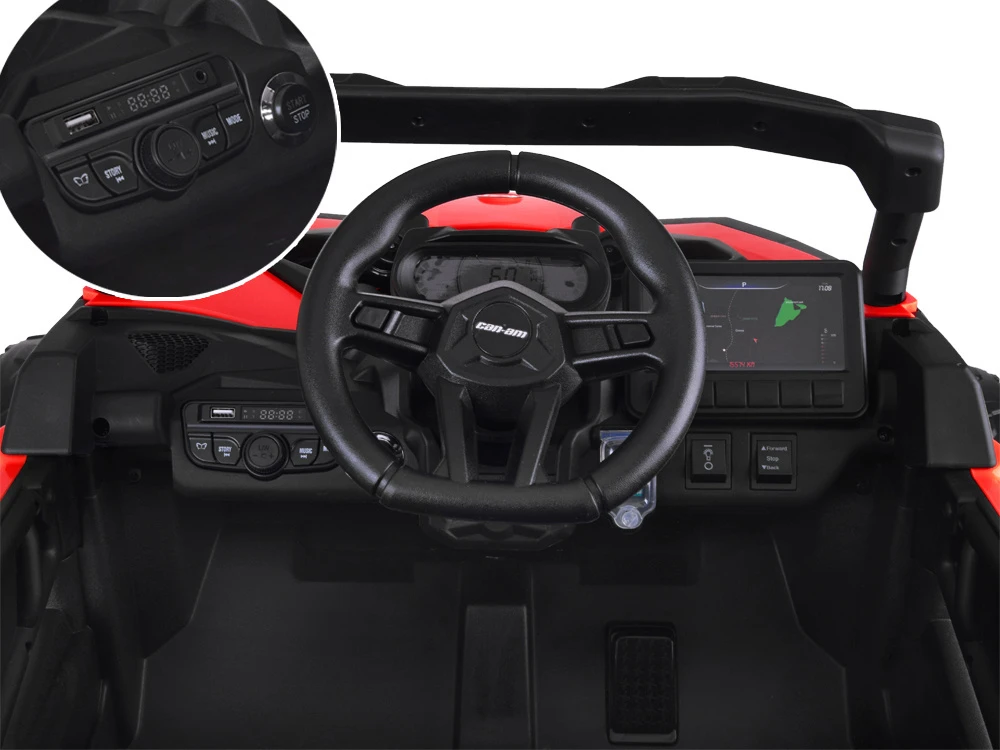Akumuliatorinis keturratis vaikams Jokomisiada Buggy 4x4, 800W, PA0299 CZ | spalva: raudona/juoda