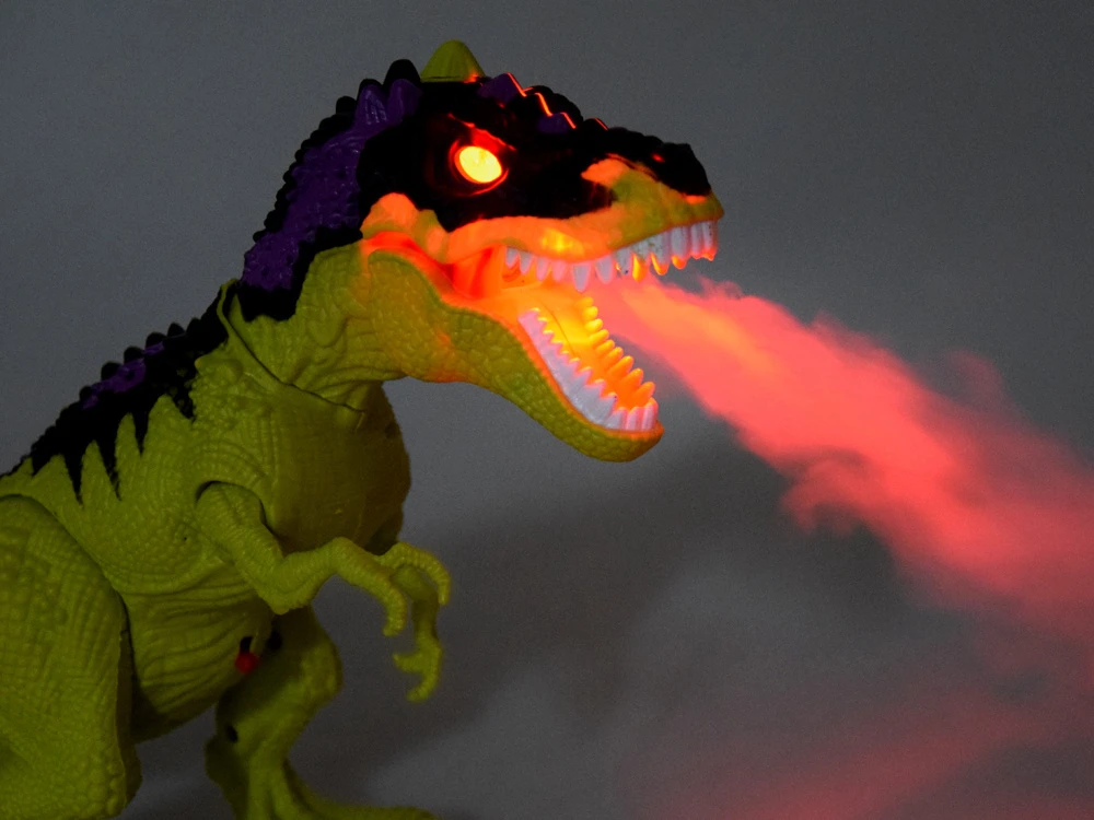 Jokomisiada Valdomas dinozauras radijo bangomis valdomas tiranozauras kvėpuoja dūmais RC0592