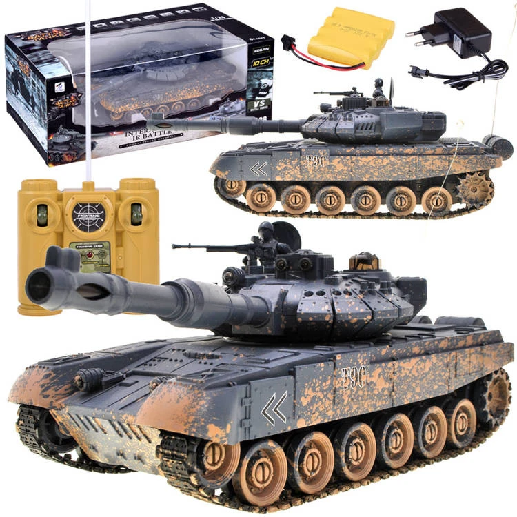 Jokomisiada kontroliuojamas TANK T90 šaudo važiuoja apšviestas RC0373