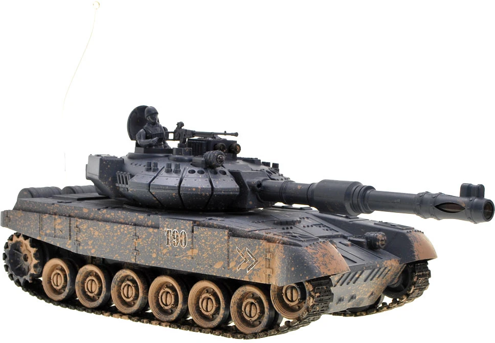 Jokomisiada kontroliuojamas TANK T90 šaudo važiuoja apšviestas RC0373