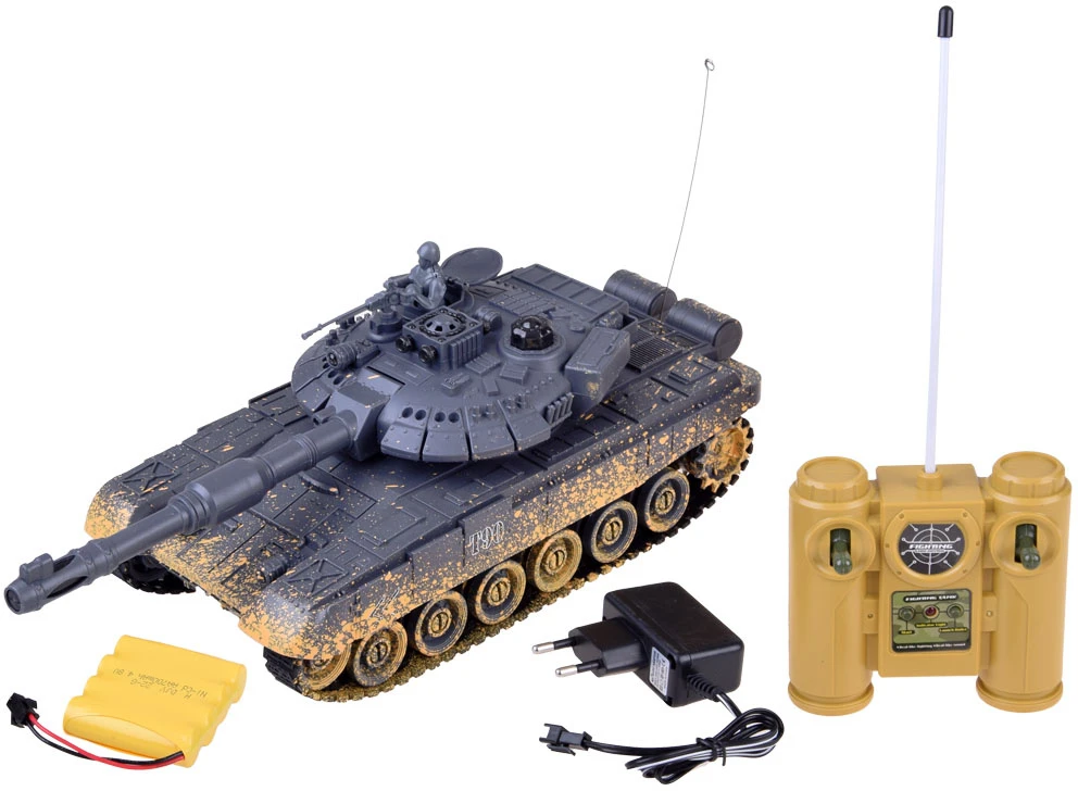 Jokomisiada kontroliuojamas TANK T90 šaudo važiuoja apšviestas RC0373