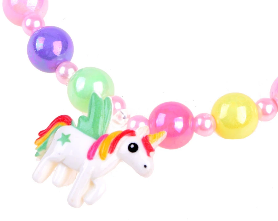 Jokomisiada UNICORN hairband + jewelry: pakabukas and 2x ring ZA3794