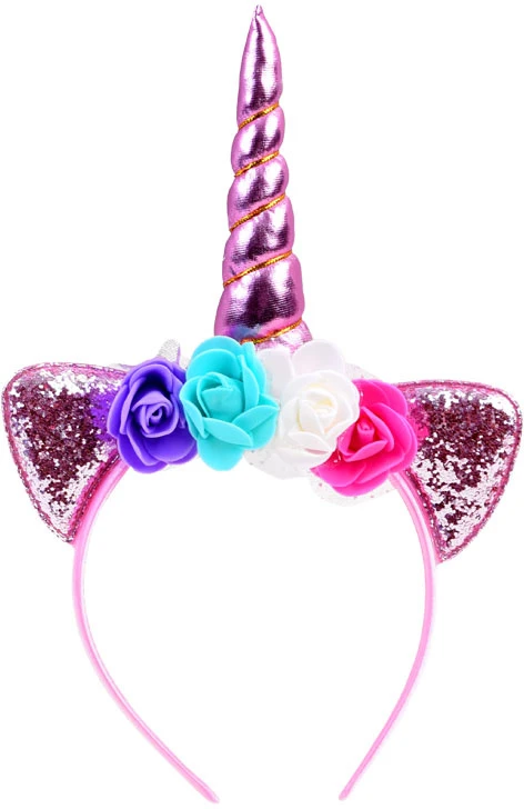 Jokomisiada UNICORN hairband + jewelry: pakabukas and 2x ring ZA3794
