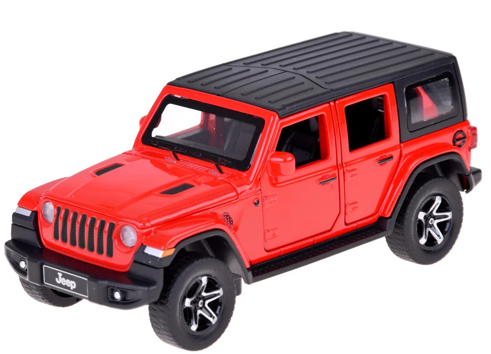 Jokomisiada Automobilis Jeep su kemperio priekaba bekelės transporto priemonės LED žibintai ZA5351 CZ